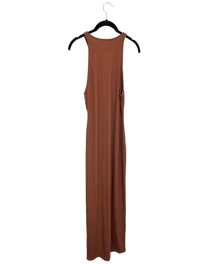 Brown Fitted Dress - Size 4/6