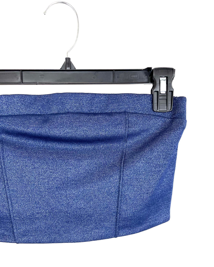 Metallic Blue Tube Top - Size 2/4