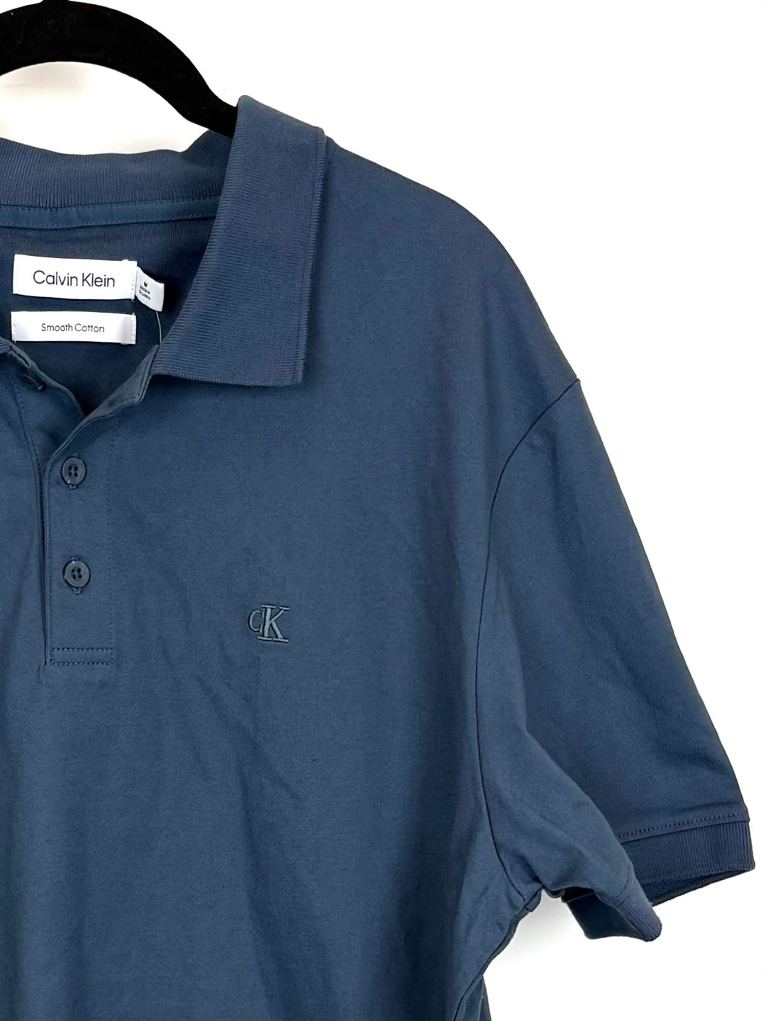 MENS Dusty Blue Polo - Size Medium