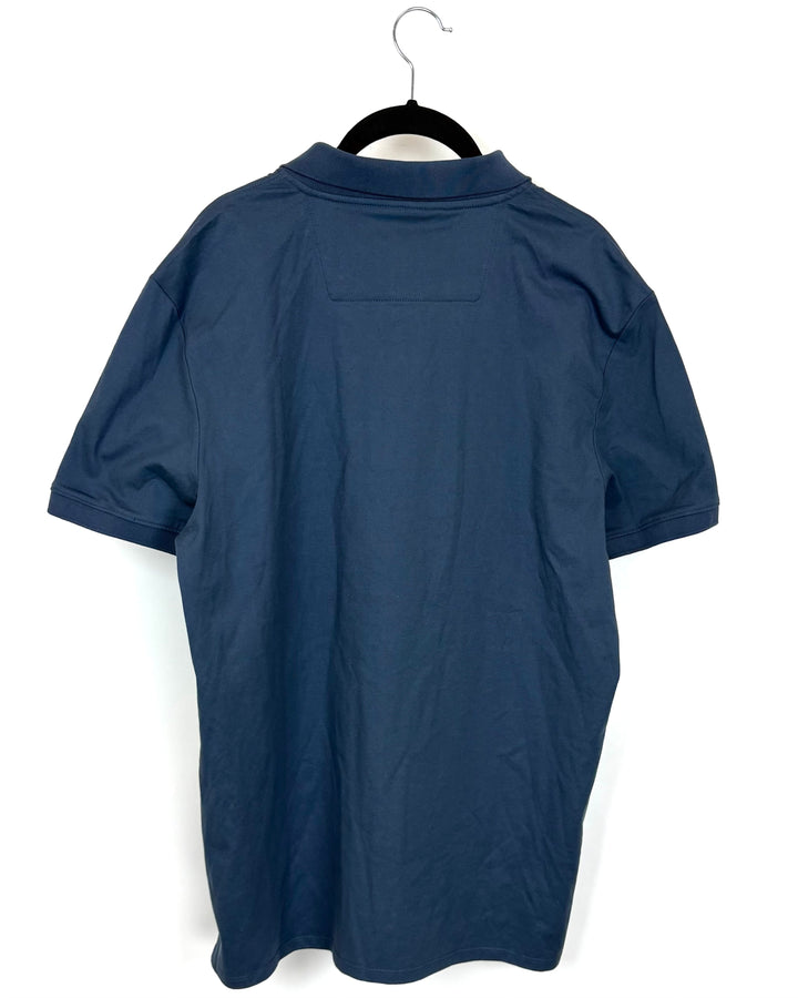 MENS Dusty Blue Polo - Size Medium