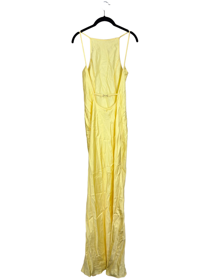 Butter Yellow Open Back Dress - Size 2/4