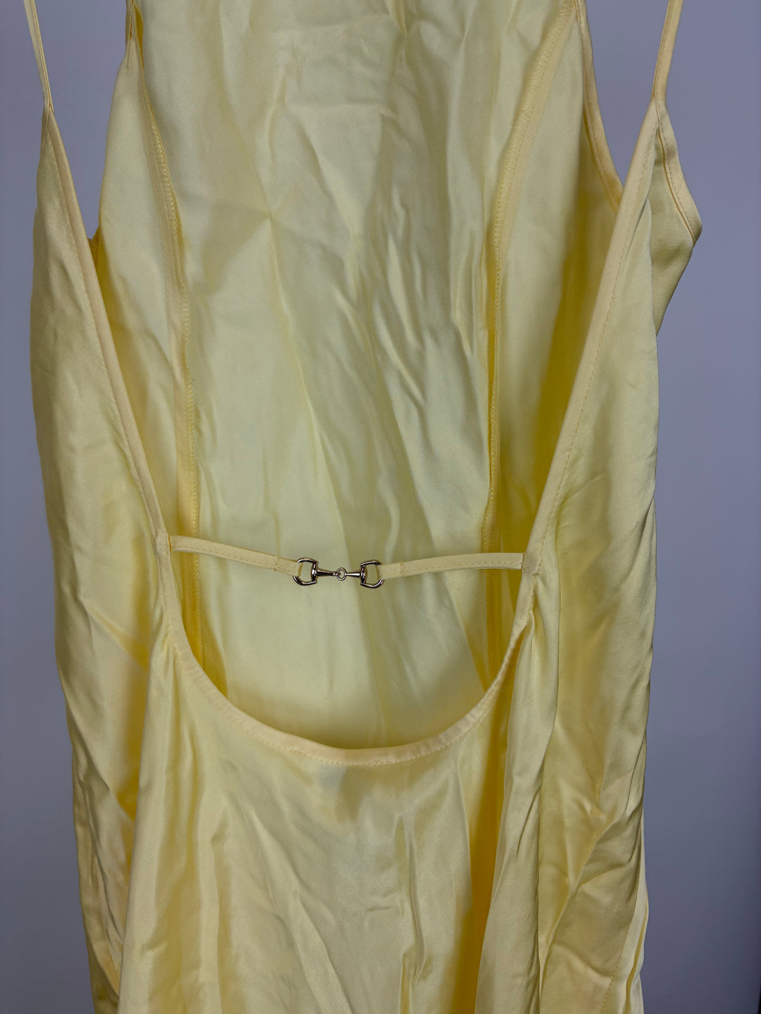 Butter Yellow Open Back Dress - Size 2/4