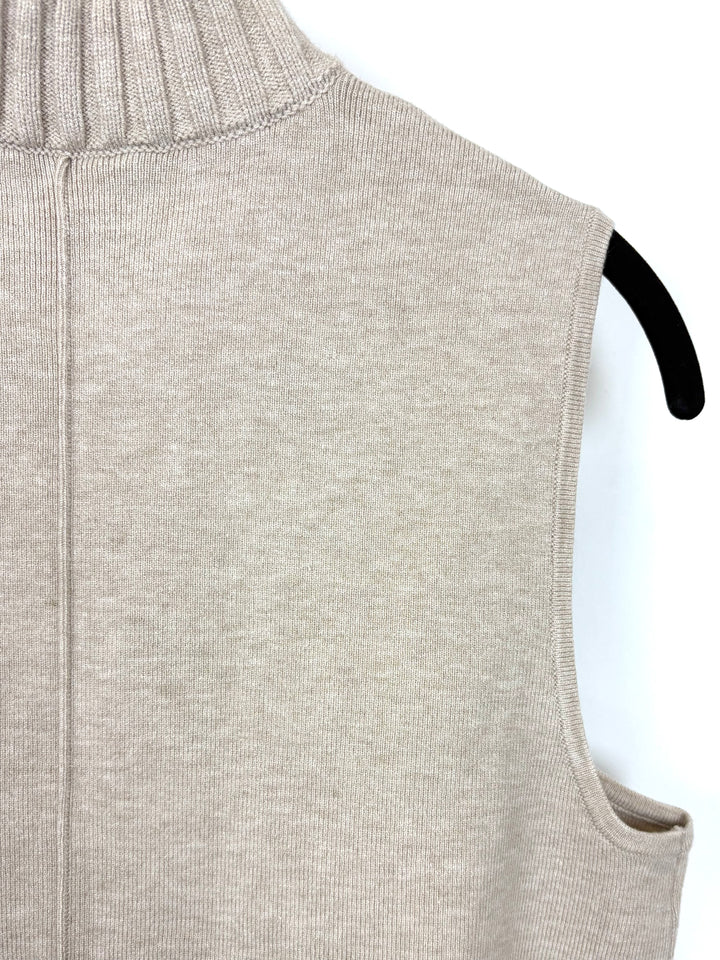 Tan Sleeveless Sweater Top - Size 6/8