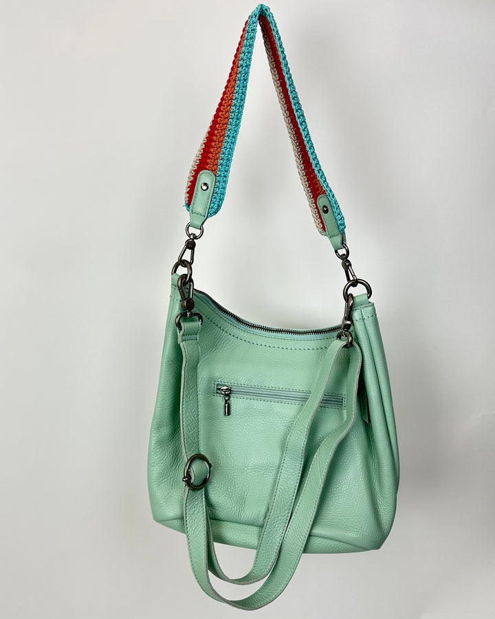 Mint Green Leather Bag