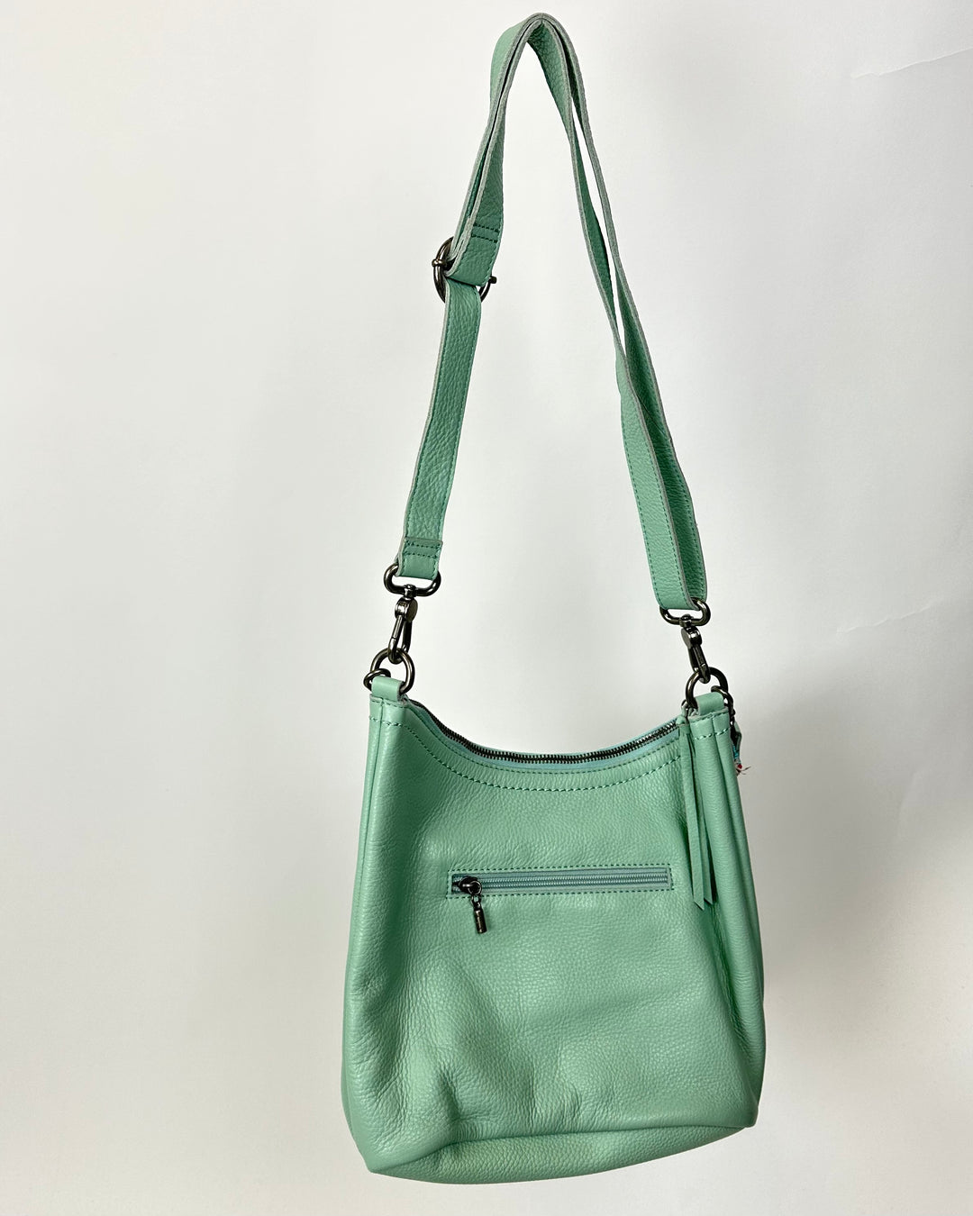 Mint Green Leather Bag