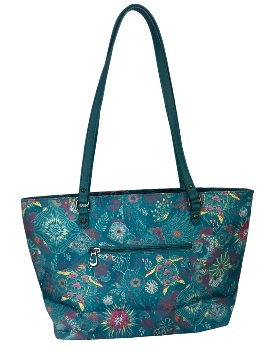 Teal Ocean Motif Tote Bag