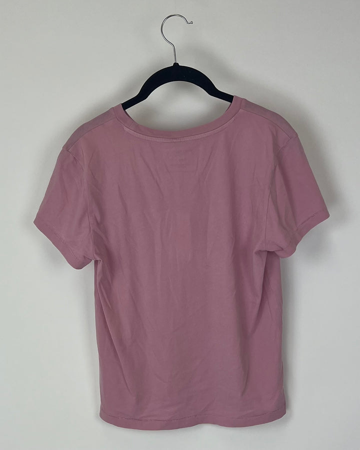Creme De La Creme Pink Baby Tee - Small