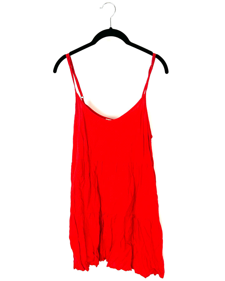 Bright Red Sleeveless Dress - Small