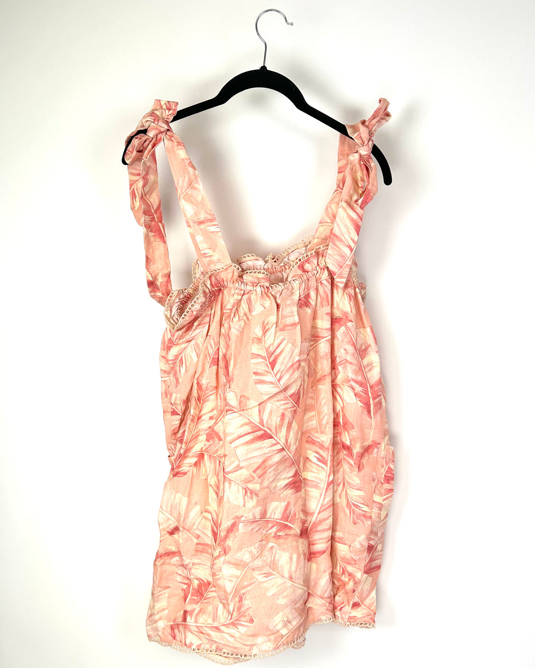 Pink Palm Leaf Dress - Small