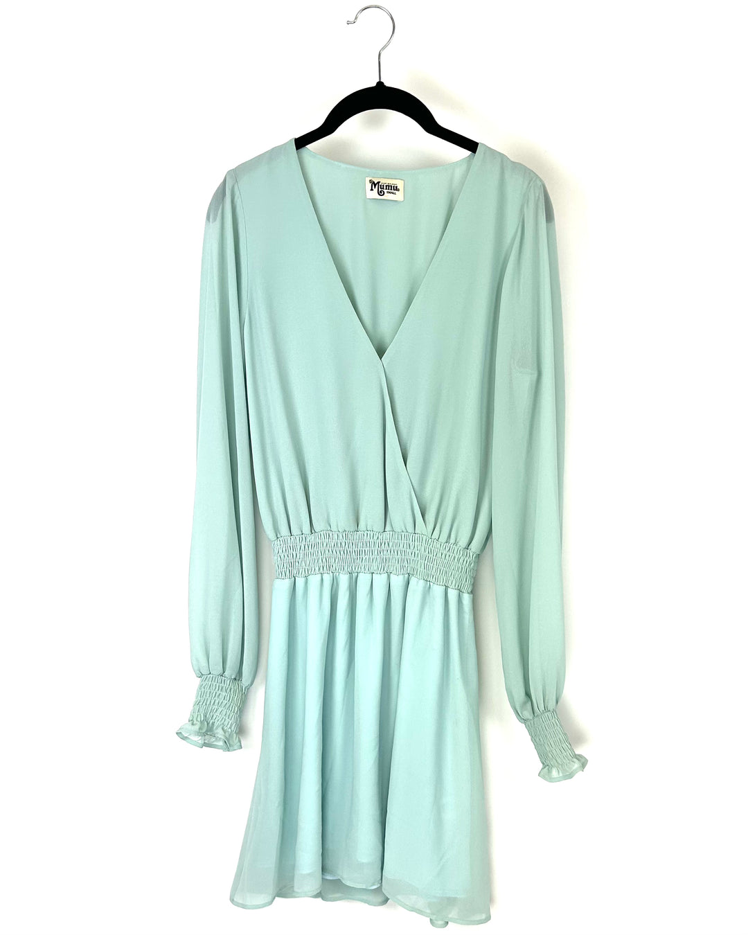 Seafoam Green Long-sleeve Dress - Small The Fashion Foundation Seafoam Green Long-sleeve Dress - Small The Fashion Foundation