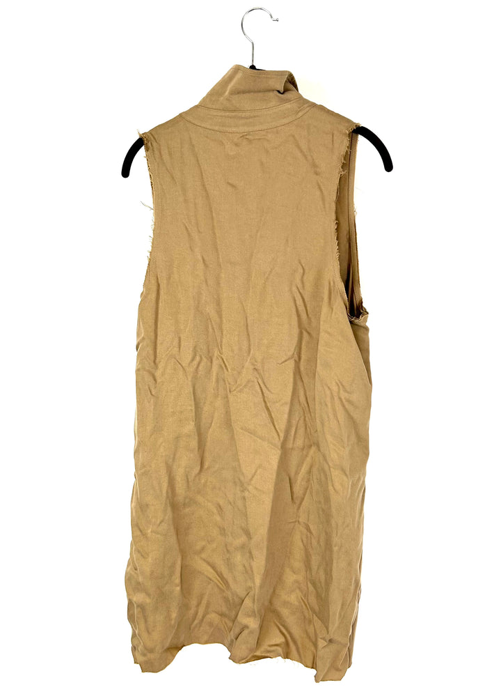 Tan Sleeveless Dress - Small