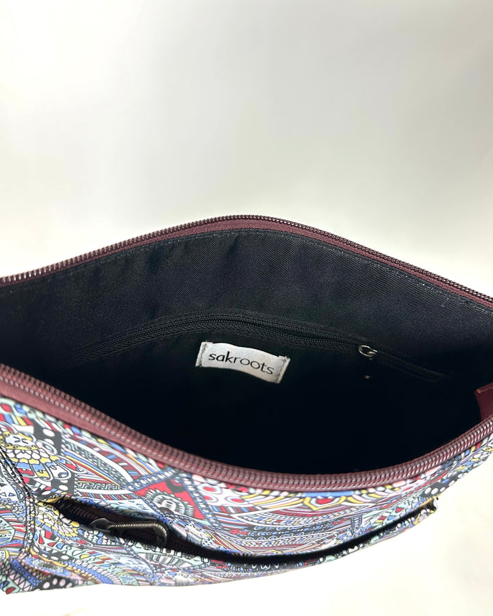 Burgundy Abstract Bag