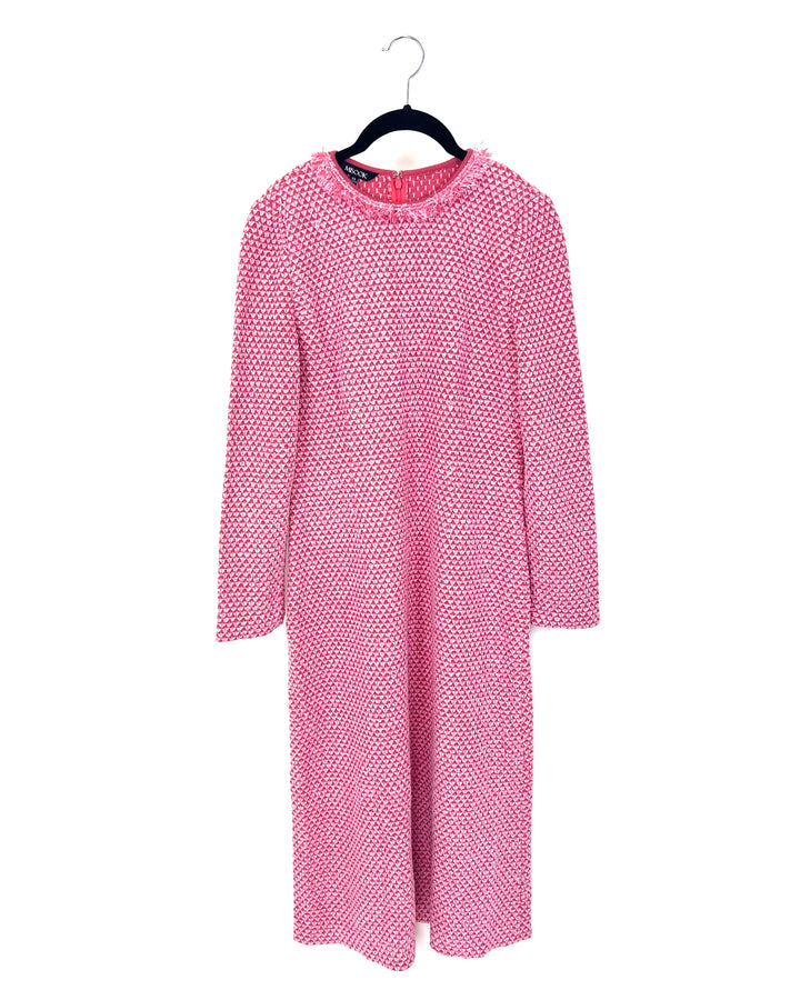 Two Tone Tweed Pink Dress - Size 2-4