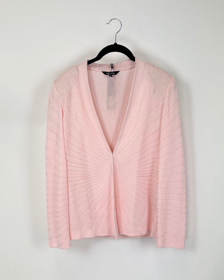 Pink Textured Cardigan - Size 2/4