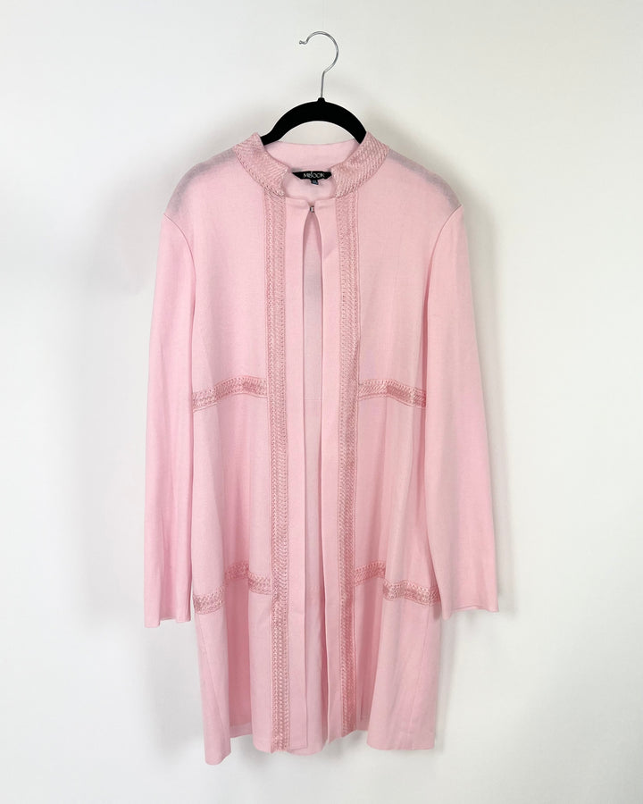 Pink Knit Detailed Cardigan - Size 2-4