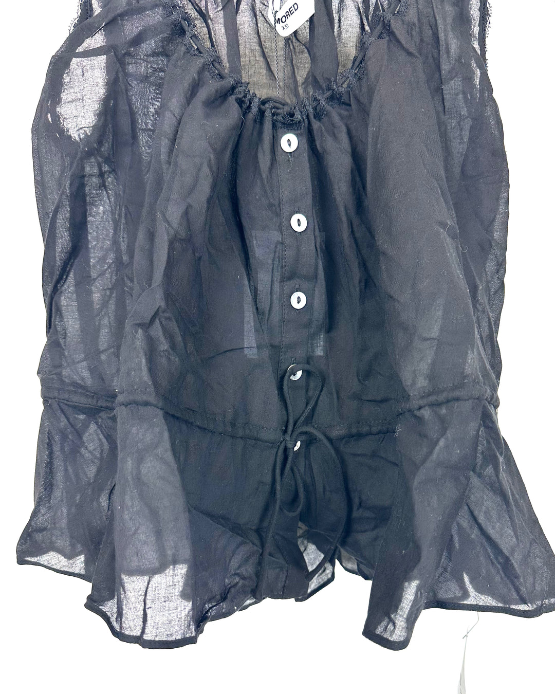 Black Lace Trim Top - Size 0/2 and 2/4