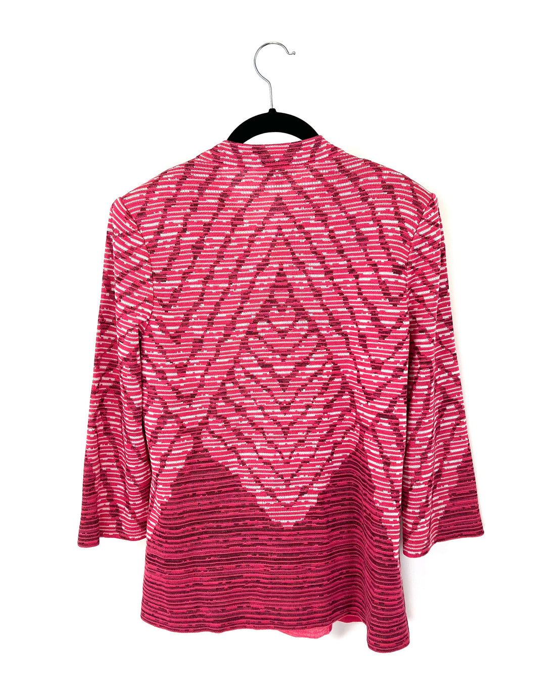 Pink Abstract Printed Zip Up - Size 2/4