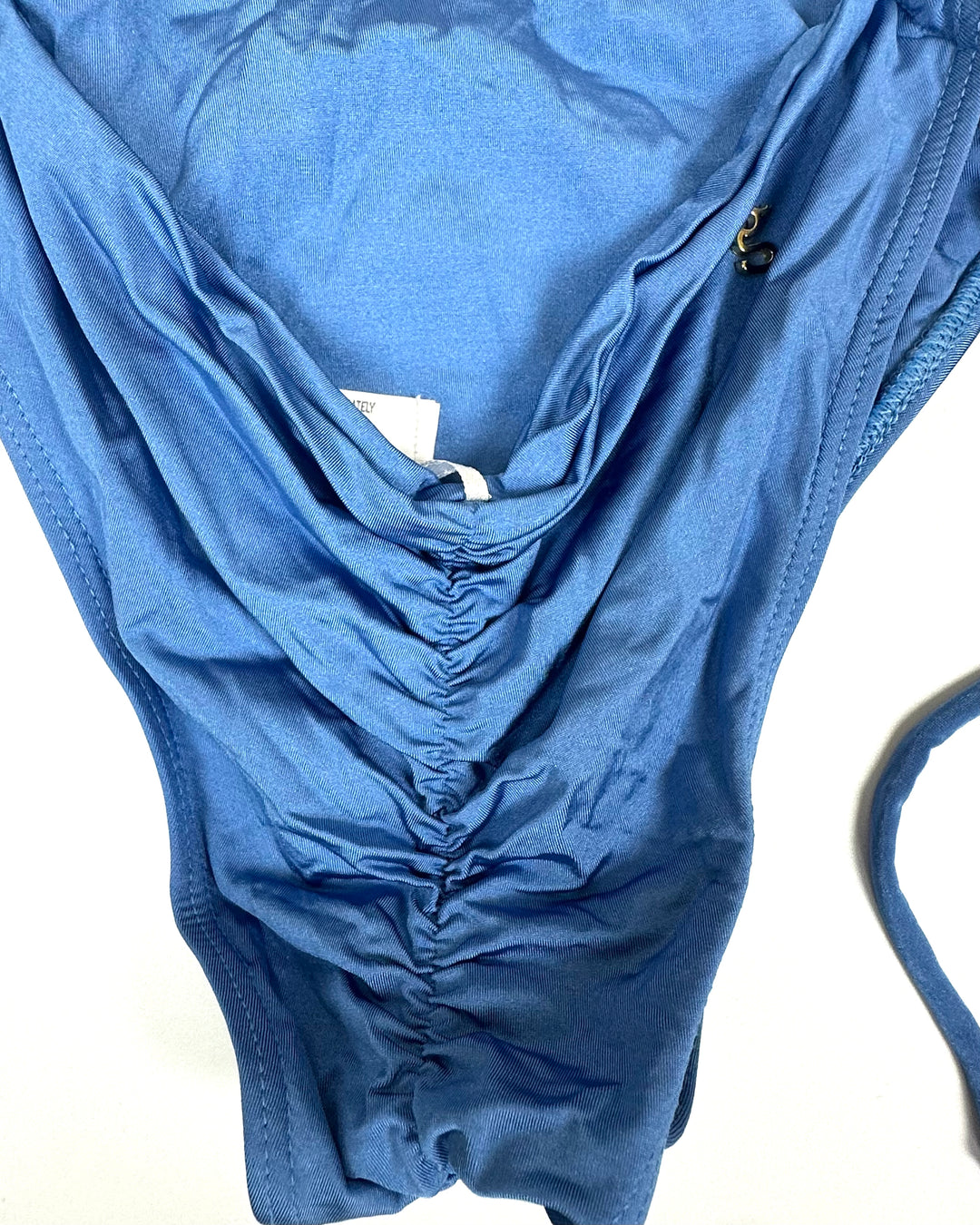 Periwinkle Blue Tassel Cutout One Piece Swimsuit - Size 2/4