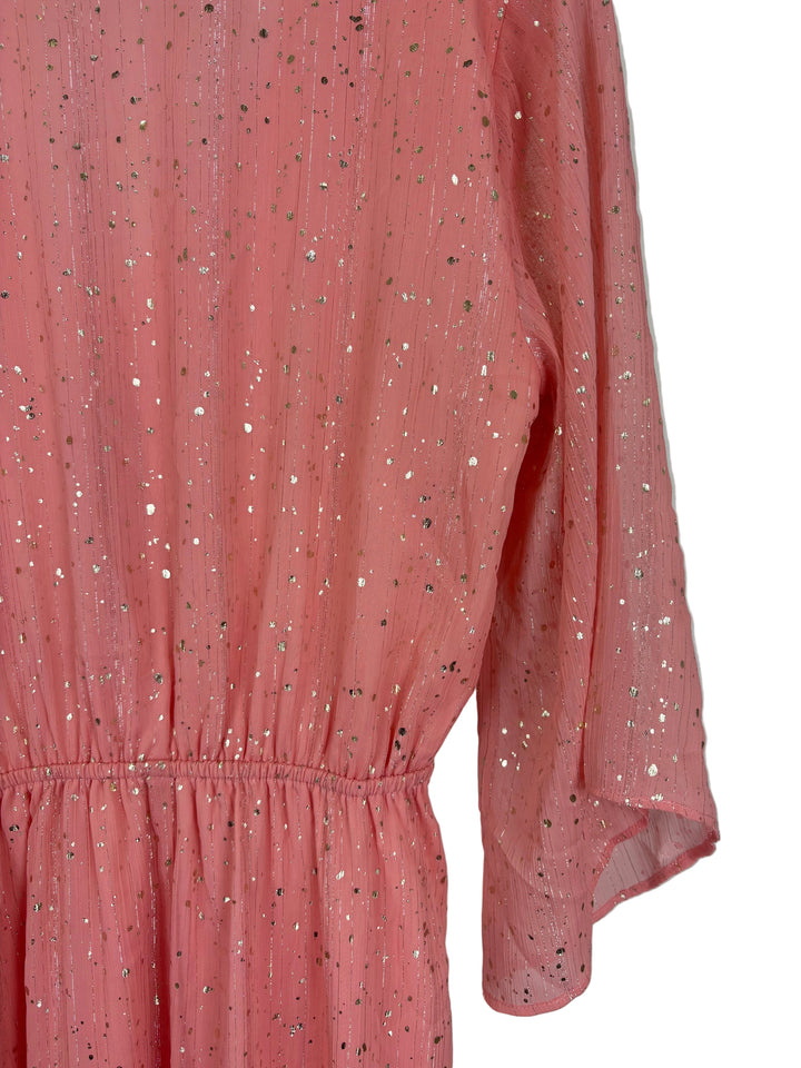Pink Metallic Speckle Dress - Size 4/6