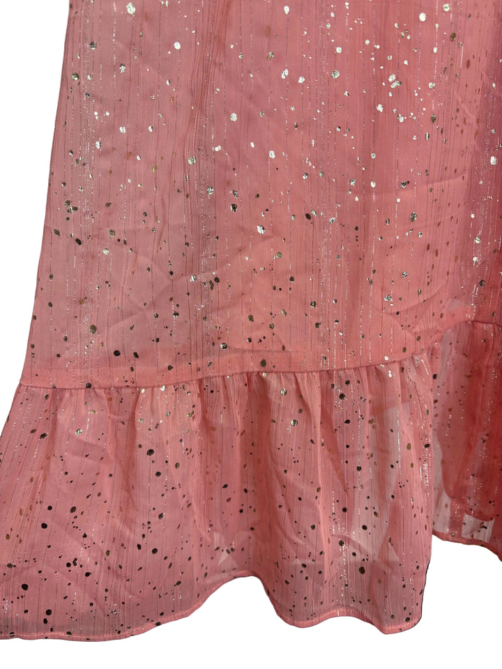 Pink Metallic Speckle Dress - Size 4/6