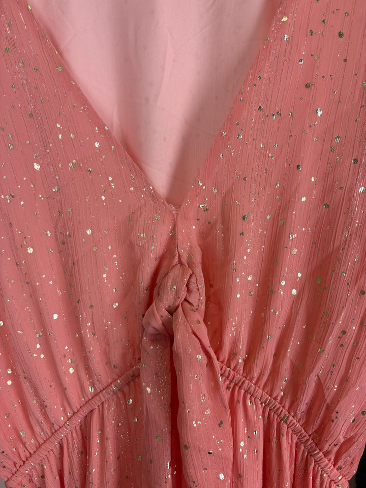 Pink Metallic Speckle Dress - Size 4/6