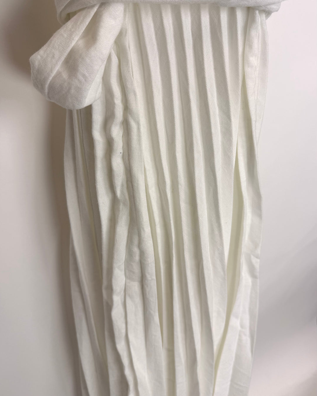 White Belted Dress - Size 6/8