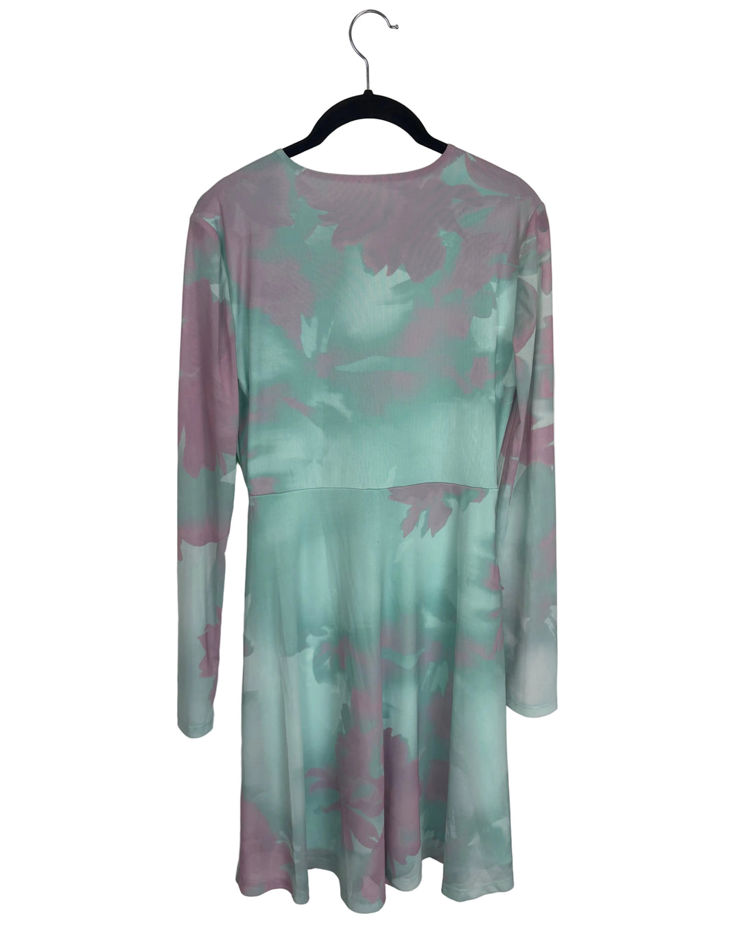 Mint Floral Wrap Dress - Size 4/6
