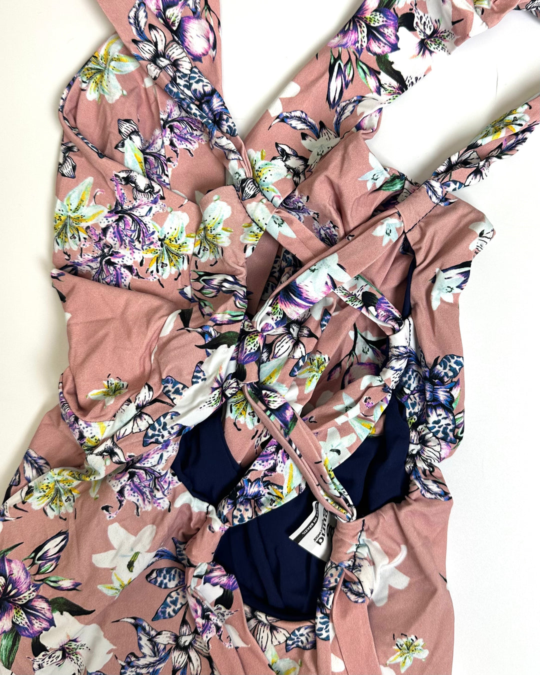Soft Pink Cheeky Scrunch One Piece Swimsuit