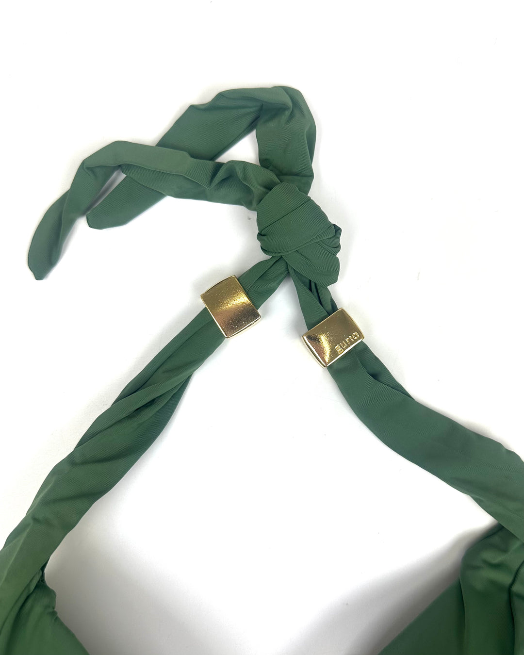 Dark Green Halter Bikini Top - Medium, XL D Cup and XL DD Cup
