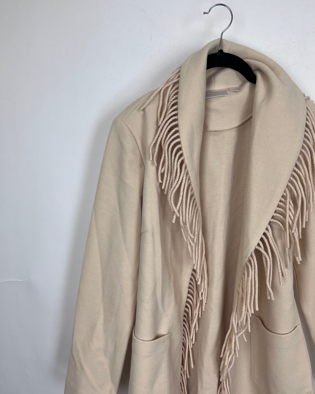 Cream Fringe Lightweight Jacket - Size 6/8