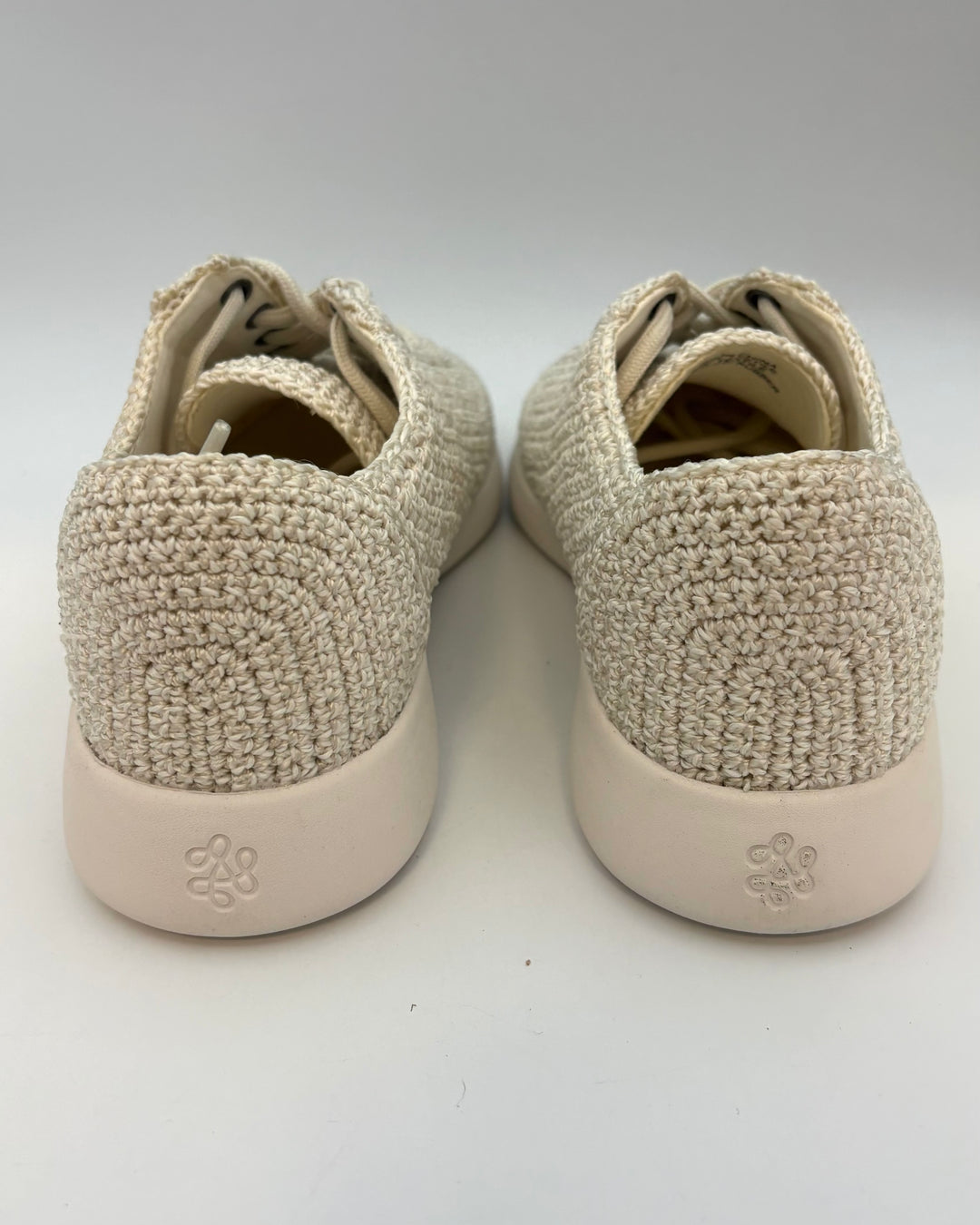 Cream Crochet Sneaker - Size 7