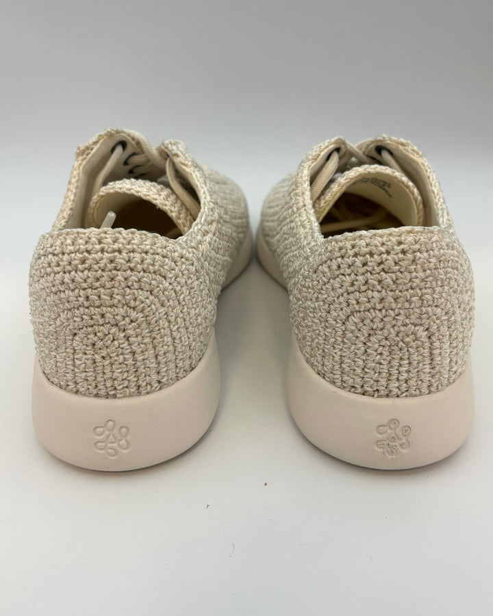 Cream Crochet Sneaker - Size 7
