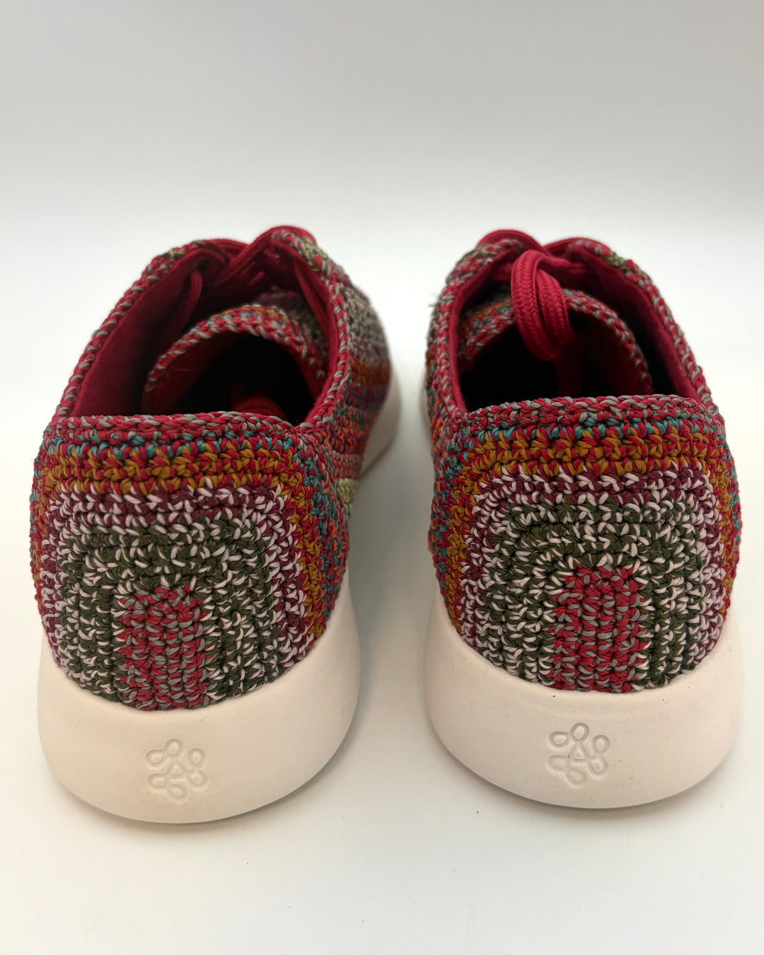 Raspberry Multicolor Crochet Sneaker - Size 8 and 9