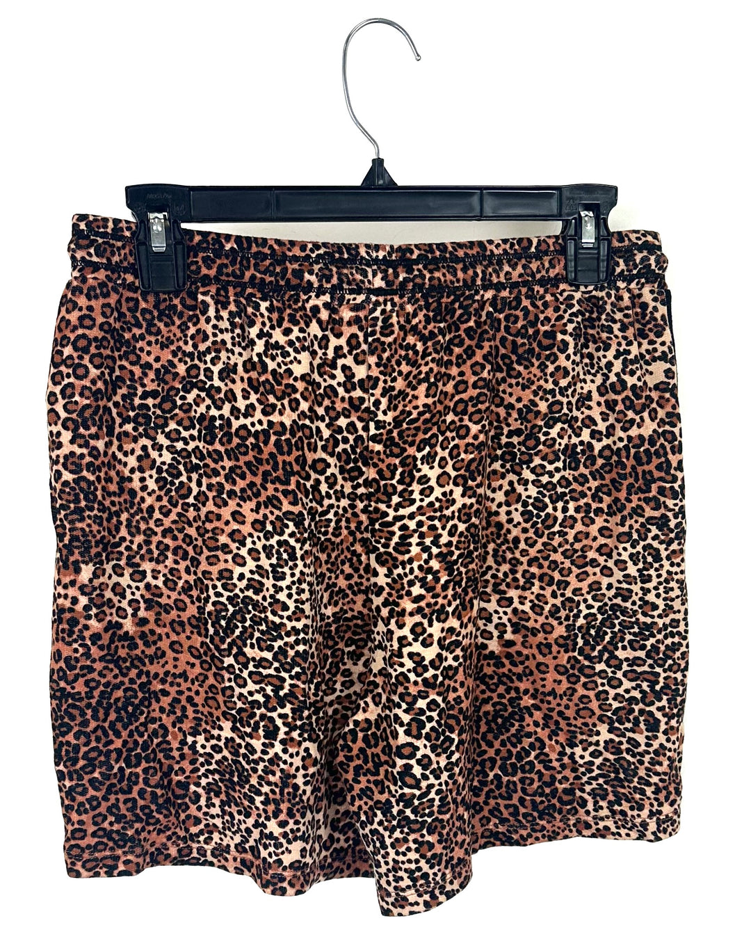 Cheetah Printed Lounge Shorts - Small