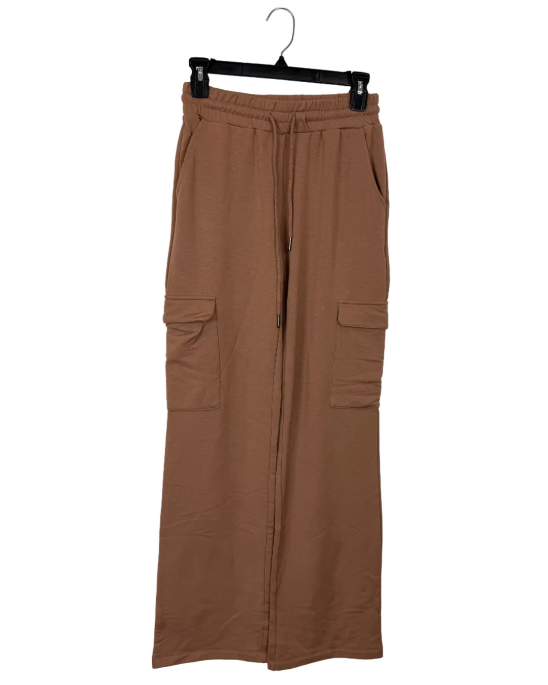 Brown Wide Leg Cargo Lounge Pants - Size 0/2