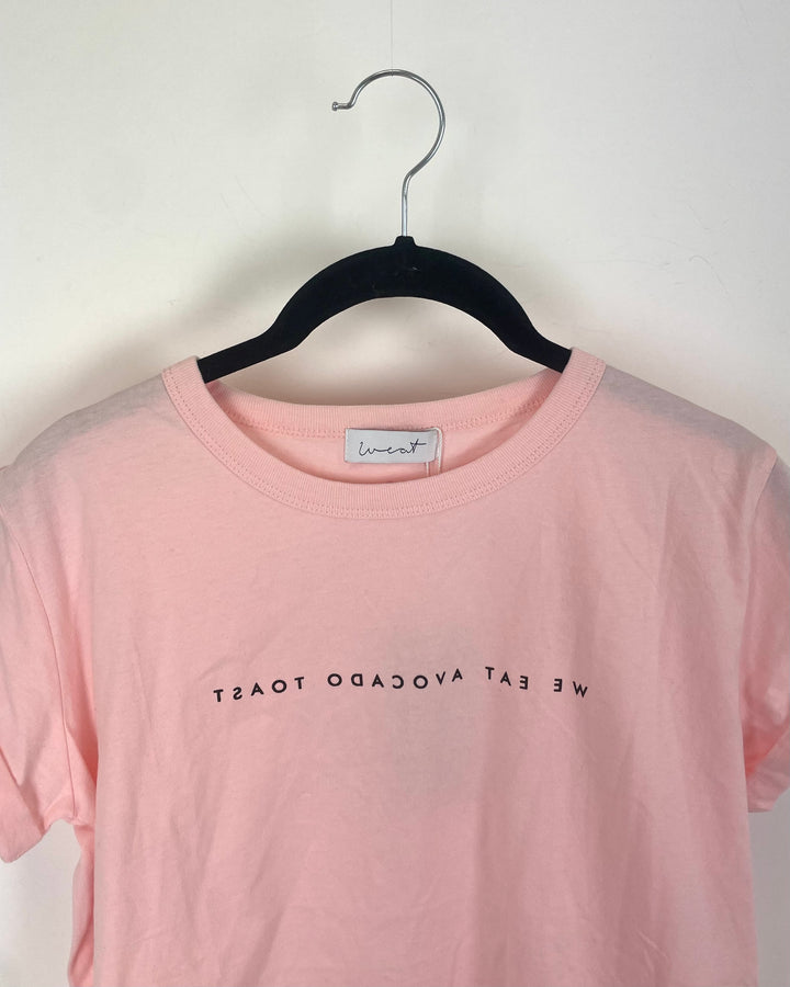 Pink Avocado Toast T-Shirt - Size 2/4