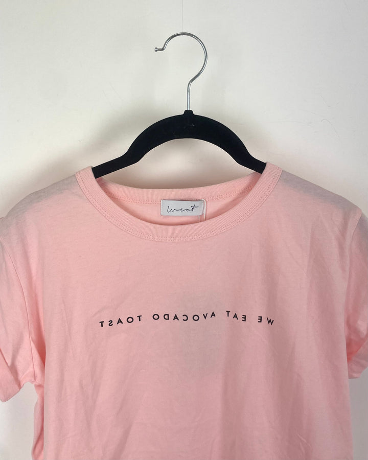 Pink Avocado Toast T-Shirt - Size 2/4
