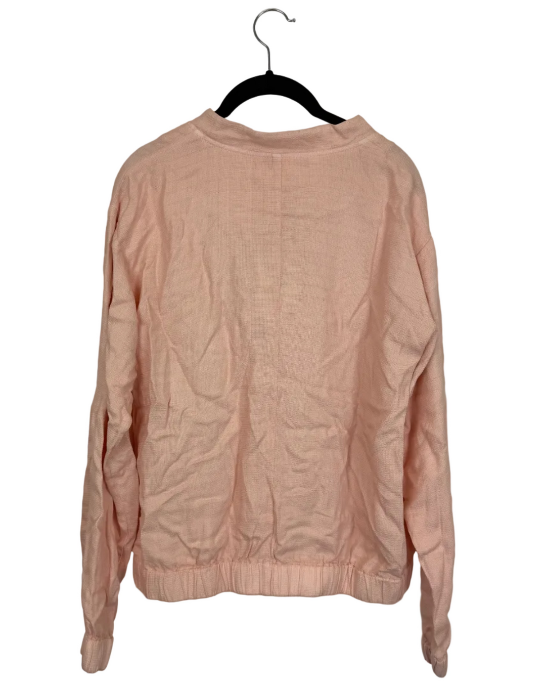 Lightweight Peach Zip-Up Jacket - Size 2/4
