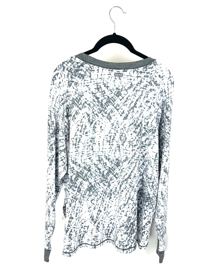 Soft Grey Sleepwear Top - Size 6/8