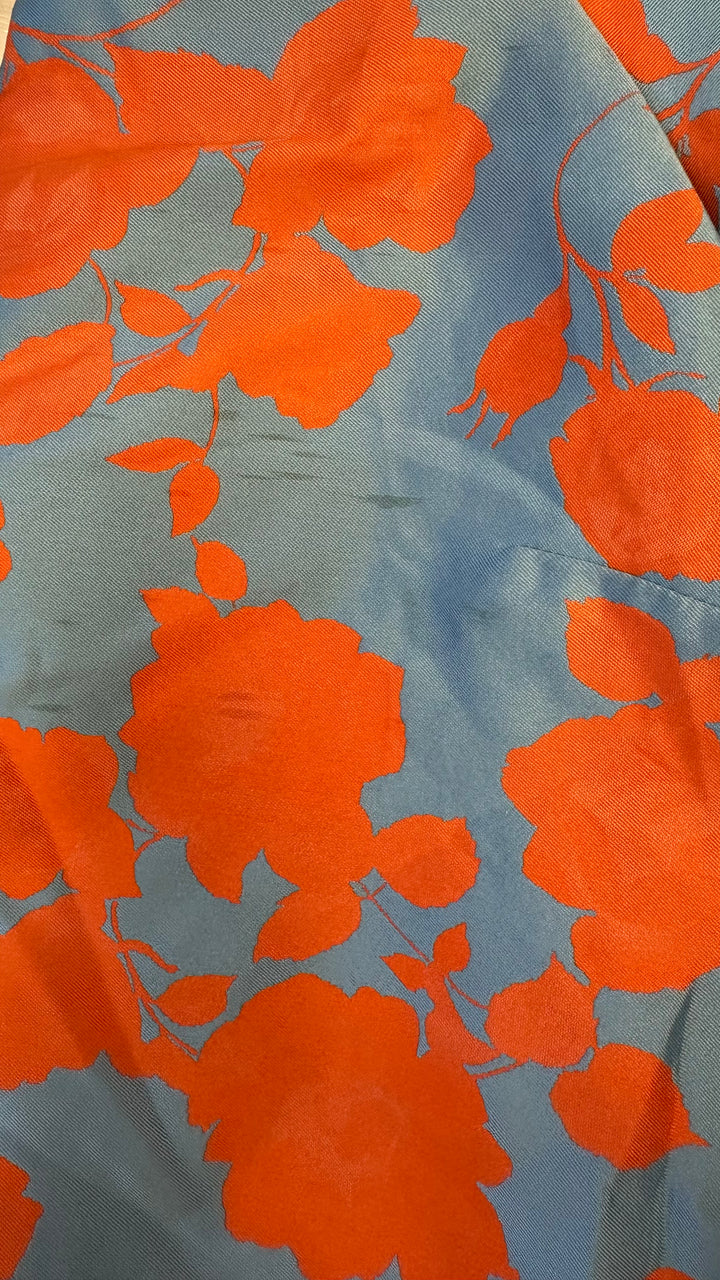 Asymmetrical Orange & Blue Dress - Size 2/4