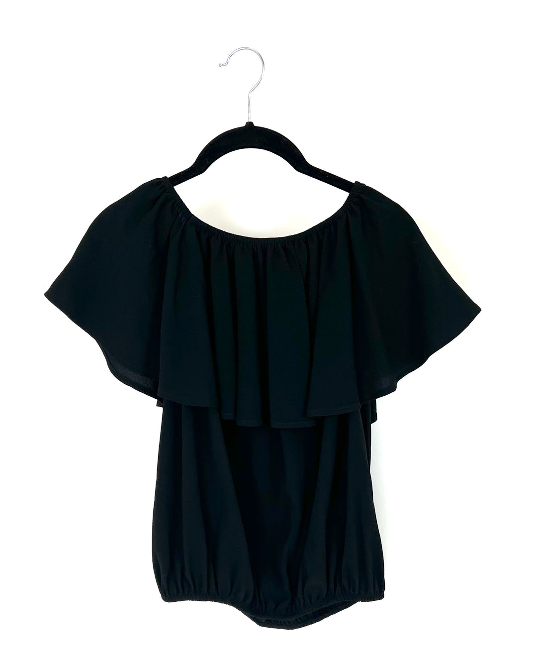 Black Off The Shoulder Blouse - Small