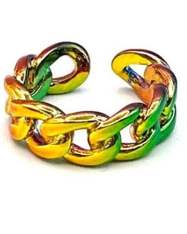 Rainbow Chrome Ring