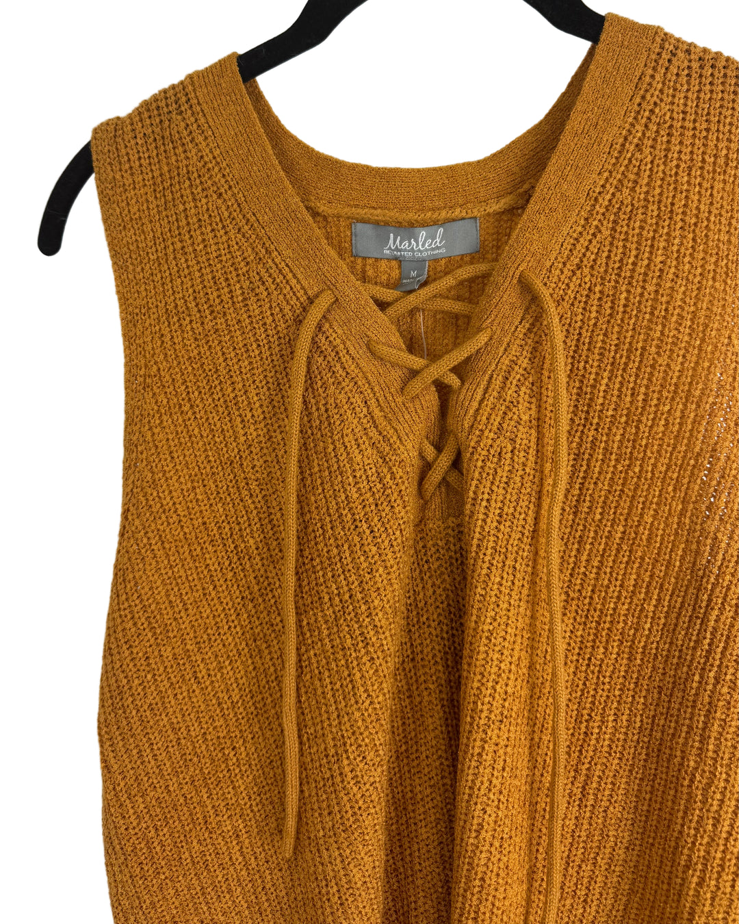 Burnt Orange Sweater Tank Top - Size 4/6