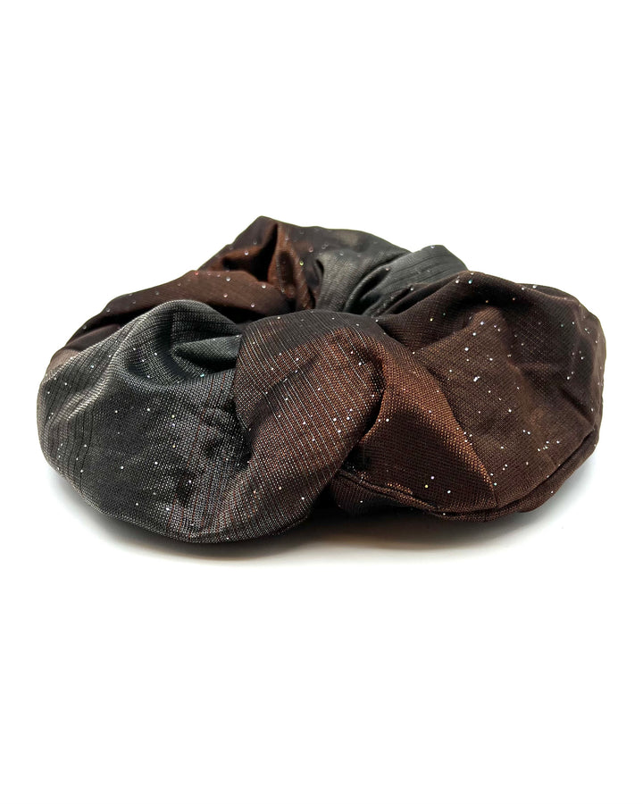 Brown And Orange Jumbo Scrunchie