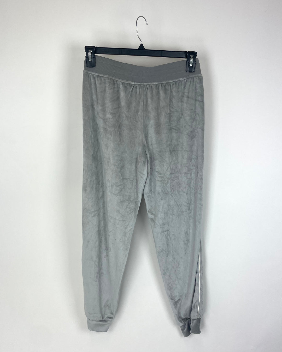 Velour Grey Joggers - Size 2-4