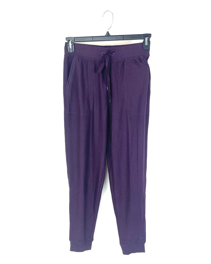 Extra Soft Dark Purple Joggers - Size 2-4