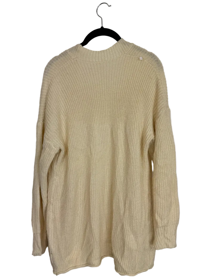 Cream Open Front Cardigan – Size 6/8