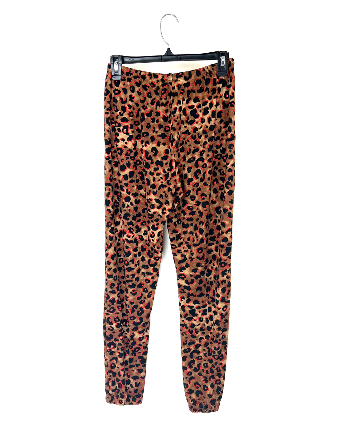 Leopard Brown and Red Print Sleepwear Pants - Size 4/6