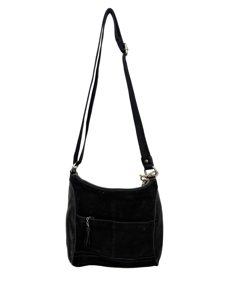 Two Tone Black Crossbody Bag