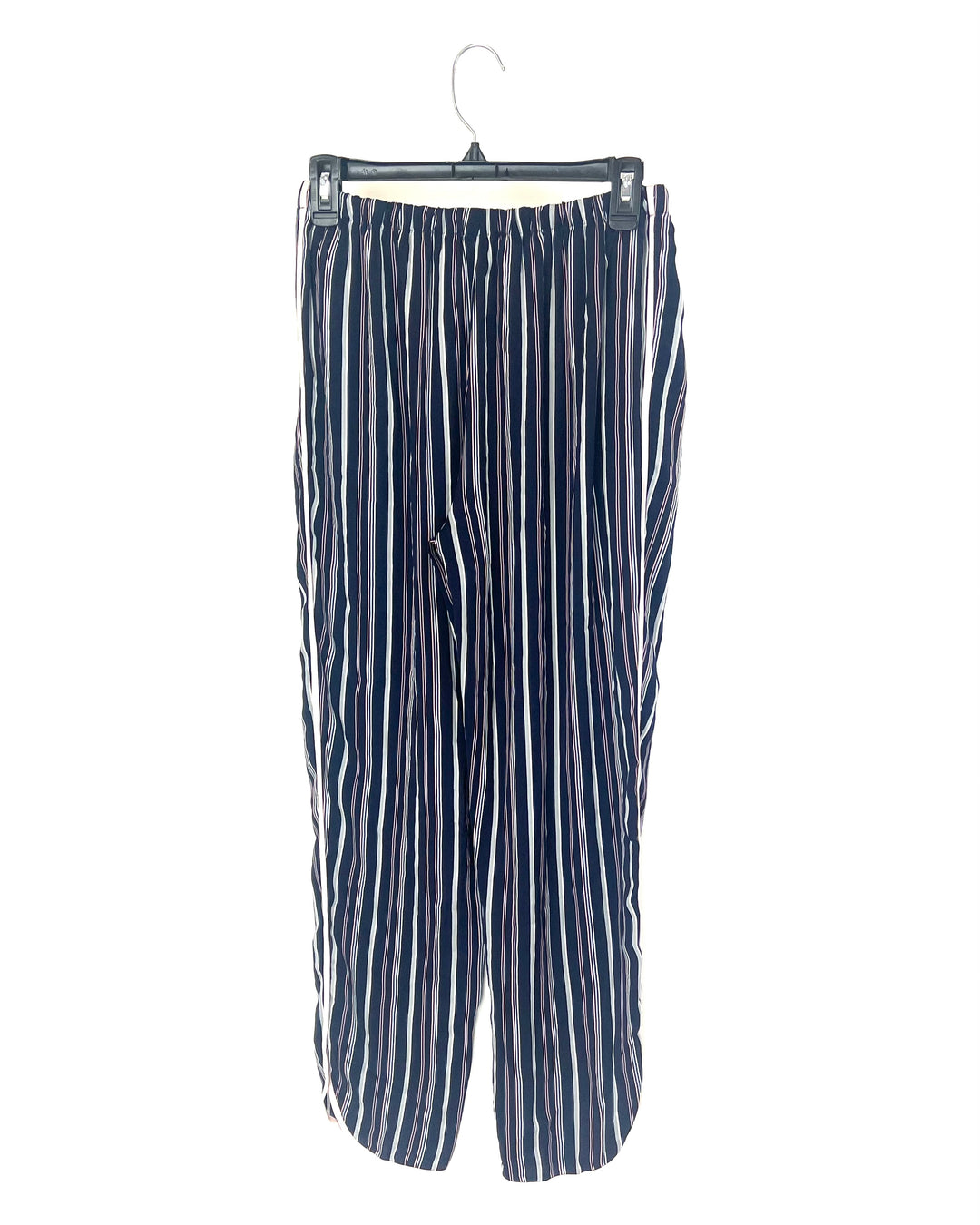 Navy Striped Cropped Sleeve Sleepwear Set - Size 4/6